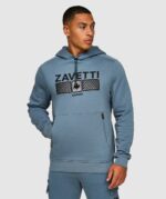 Zavetti Canada Ovello 2.0 Chevron Overhead Hoodie Blue